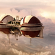 Illustration for article titled Dreamlike Concept Images of Cities that Float High Above the Clouds